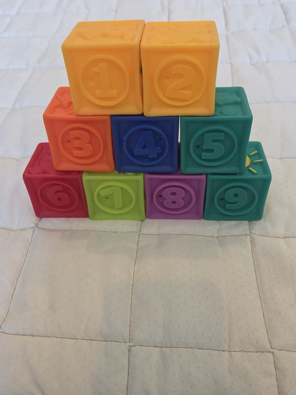 Colorful Number Stacking Blocks - Multicolor Kids Toy